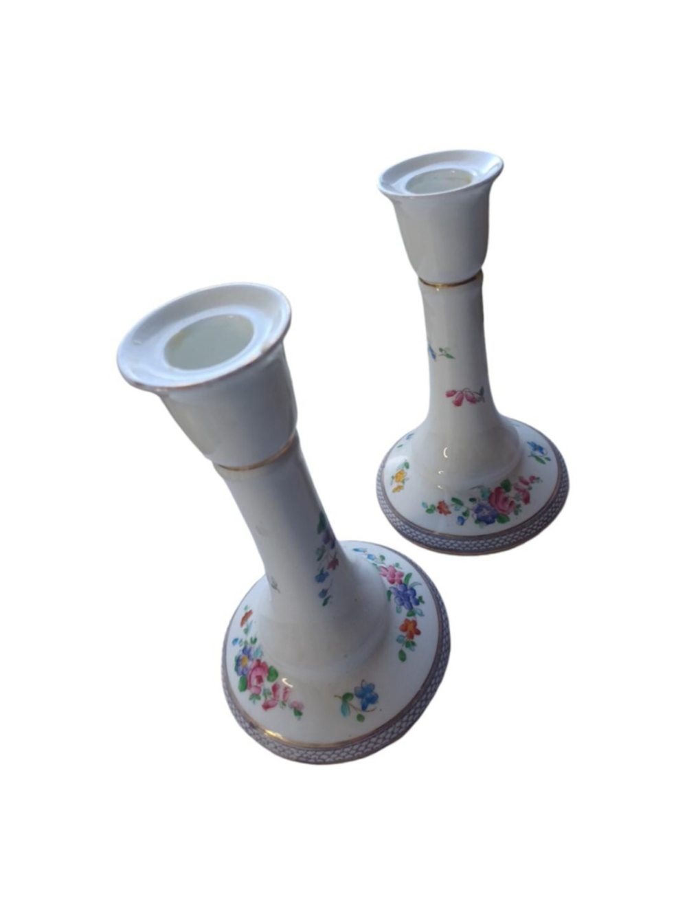 Adderley Vintage Candlestick Holders x2